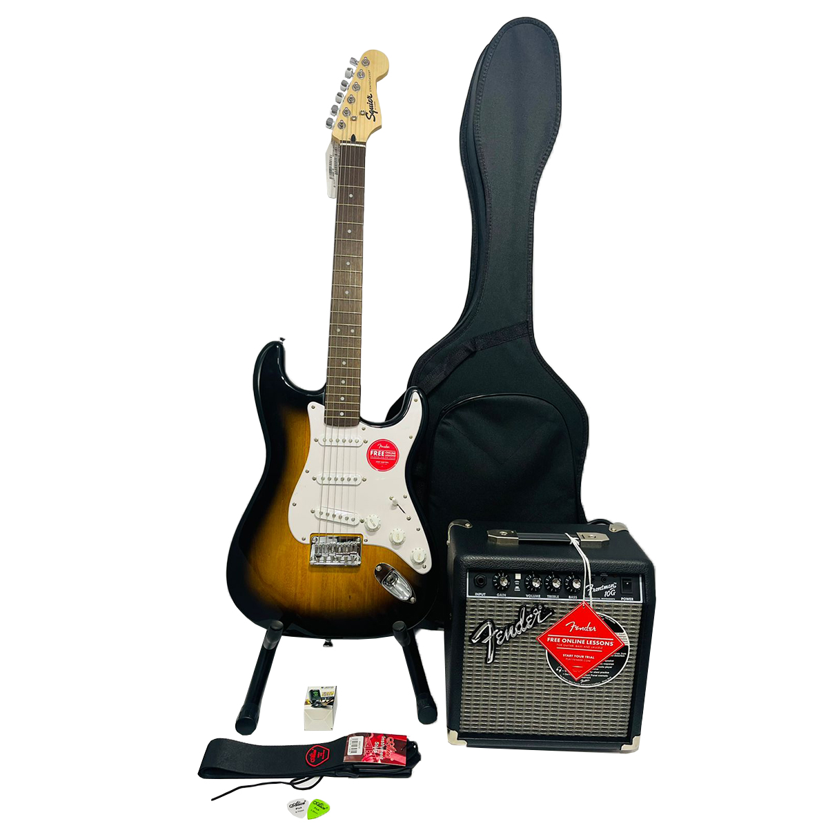 Kit Guitarra El Ctrica Fender Squier Bullet Stratocaster Mb Musical