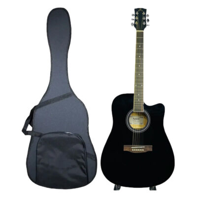 Guitarra Electroacústica Tipo Folk Ayson Cue Acero + Estuche - Imagen 2