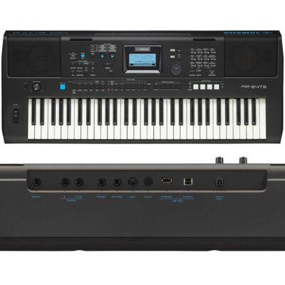 Teclado Yamaha Organeta Psr-e473 Adaptador+base+pedal+silla - Imagen 2